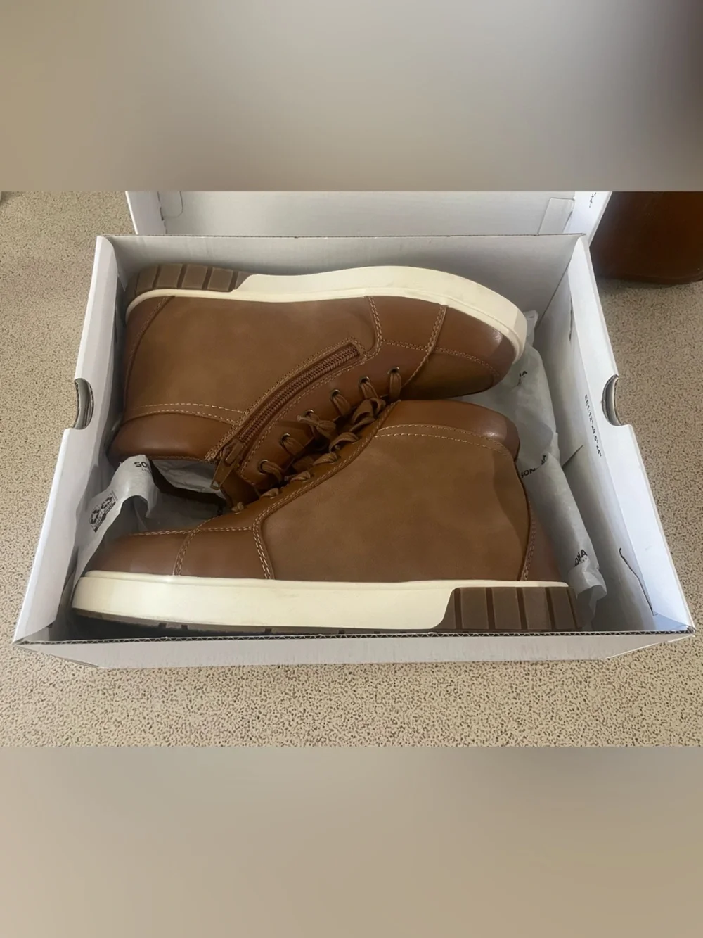 Sonoma Tan Kids Lace-Up & Side-Zip Boots